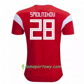 Koszulka Rosja Smolnikov 28 Domowe Koszulki Piłkarskie Mistrzostwa Świata 2018